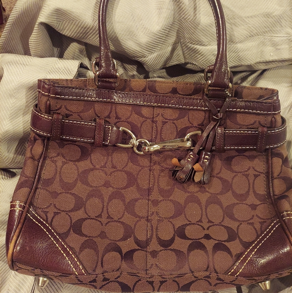 Coach handbag brown